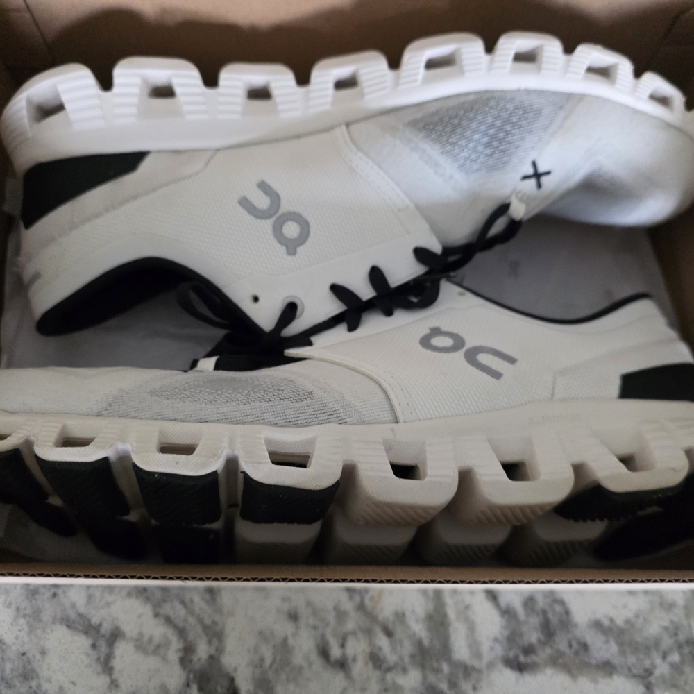 On Women's Athletic Shoes - White and Black